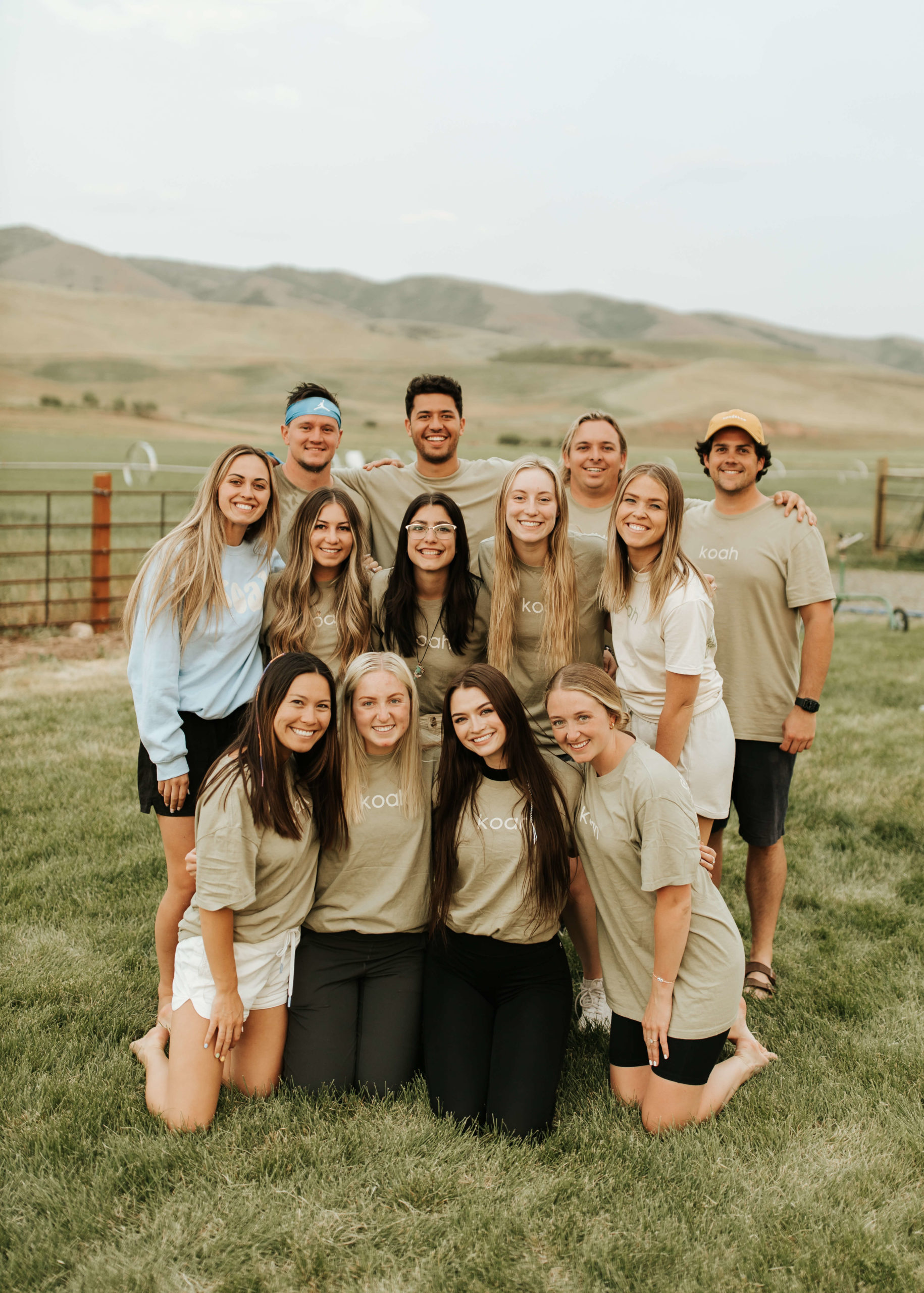 A group of counselors posing for a picture. 