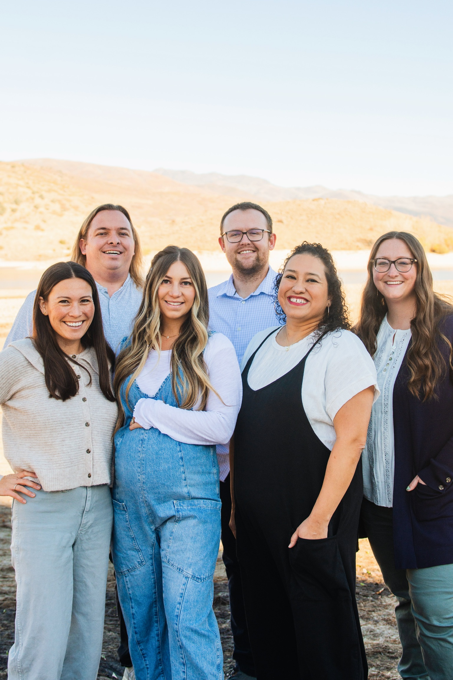 A group of counselors posing for a picture. 